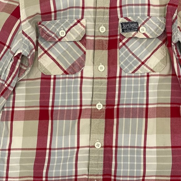 SUPERDRY plaid button down shirt - Picture 2 of 7